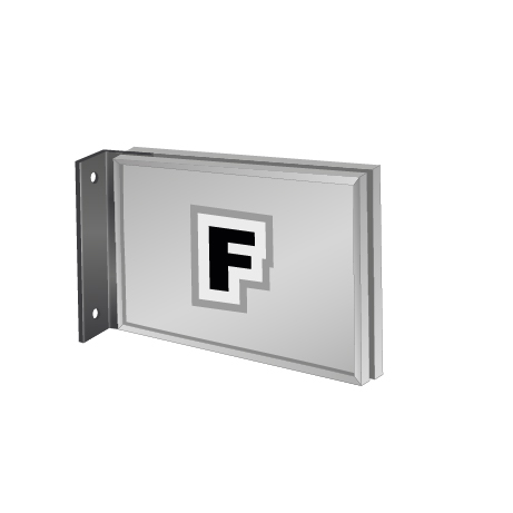 Fahnenschild | System Karlsruhe | DIN A5 quer
