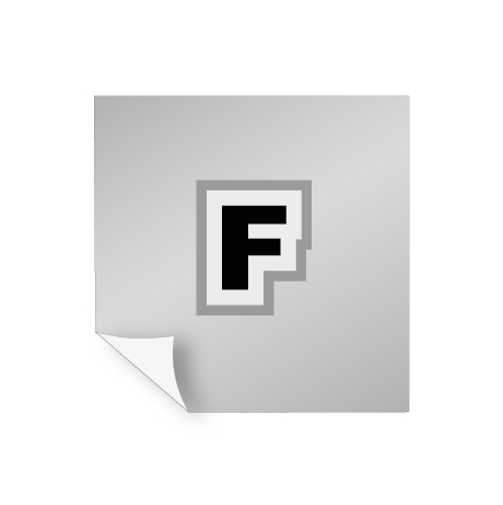 Aufkleber Polymer 2D - weiß und transparent