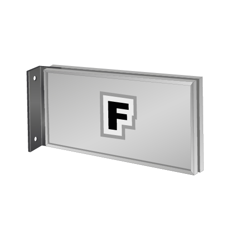 Fahnenschild | System Karlsruhe | 29,7 cm x 15 cm