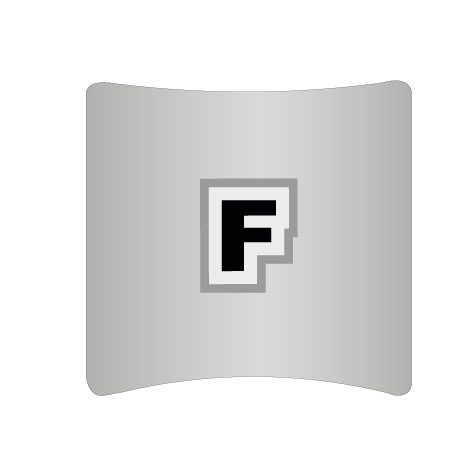 Textilwand ALU | 600er gebogen | beidseitig bedruckt